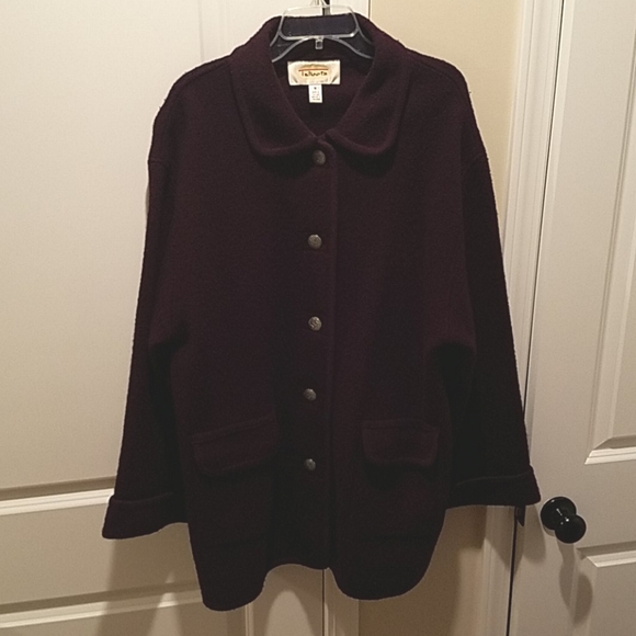 Talbots Jackets & Blazers - Talbots boiled wool purple coat
